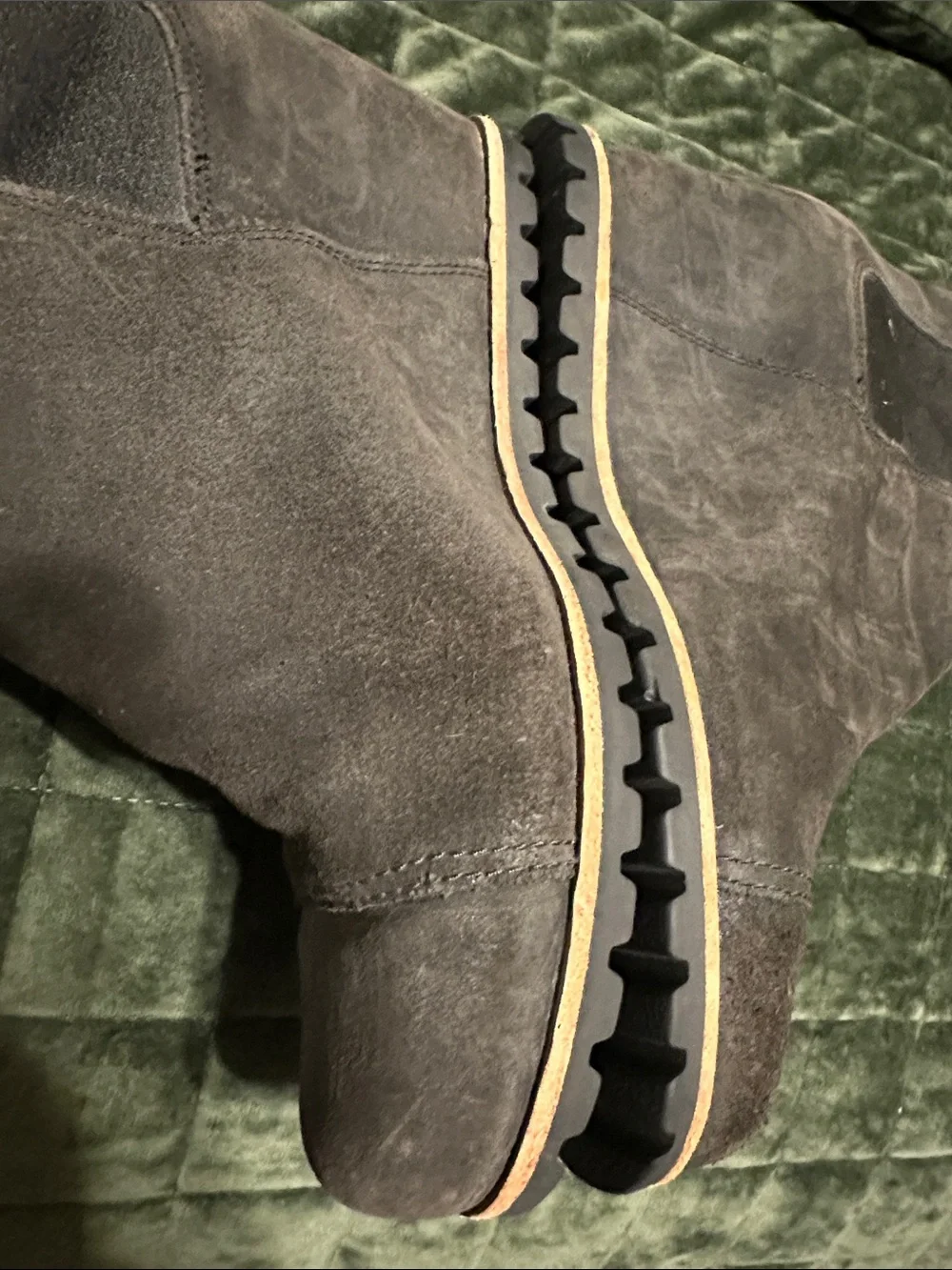 UGG Black Suede Cap-Toe Ankle Booties